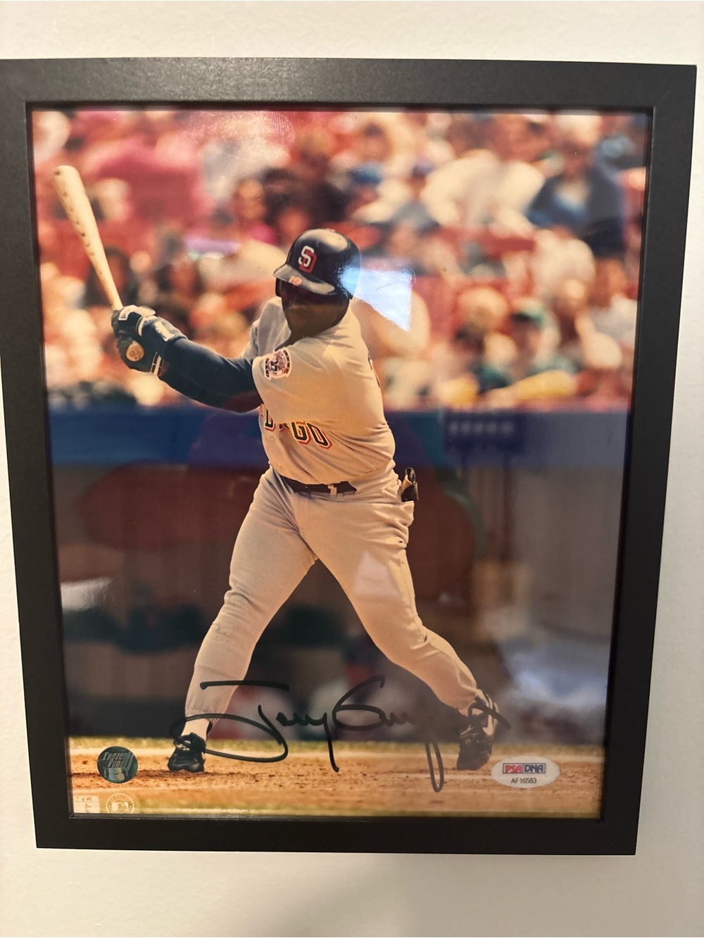 Framed Baseball Wall Art - Black Frame, Multicolor Print